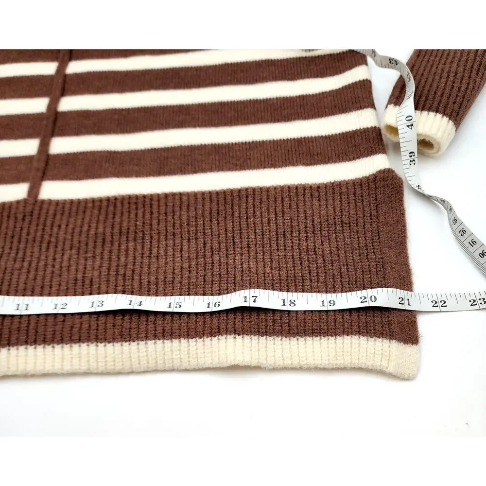 NWT Line & Dot Stripe Turtleneck Pullover Size XS - Picture 13 of 16